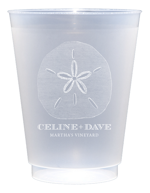 Customizable Sand Dollar 16oz Cups