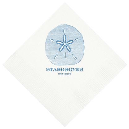 Customizable Sand Dollar Beverage Napkins