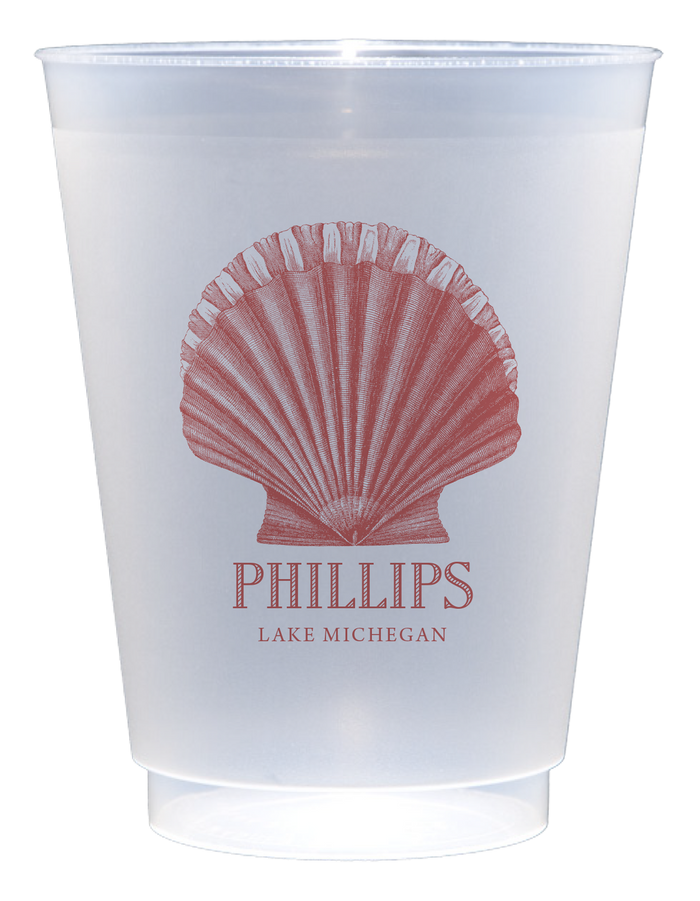 Customizable Scallop 16oz Cups