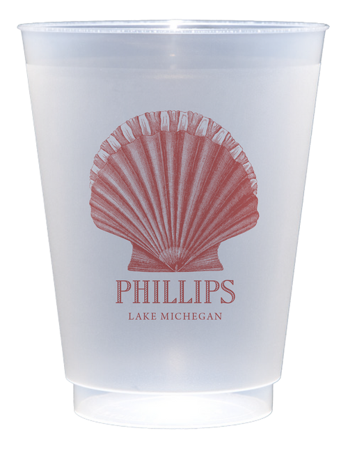 Customizable Scallop 16oz Cups
