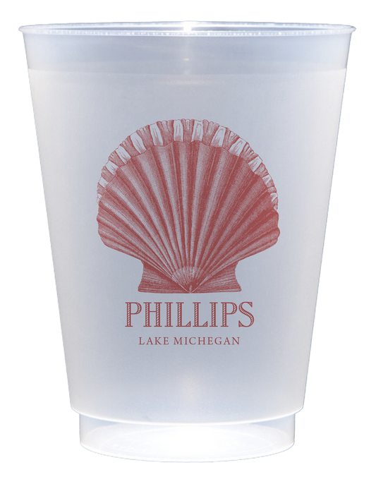 Customizable Scallop 16oz Cups