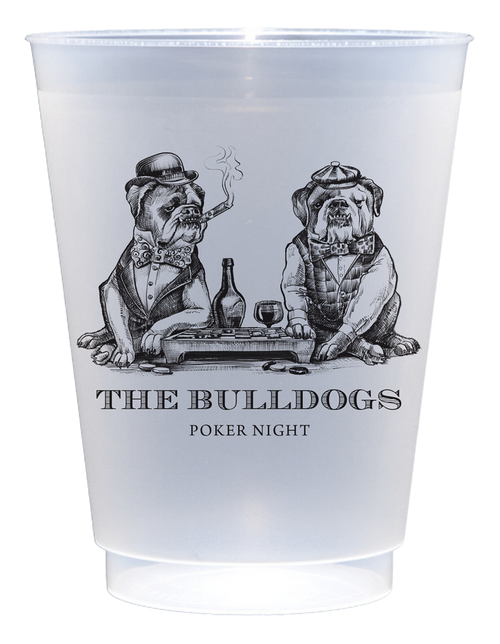 Customizable Smokin' English Bulldogs 16oz Cups