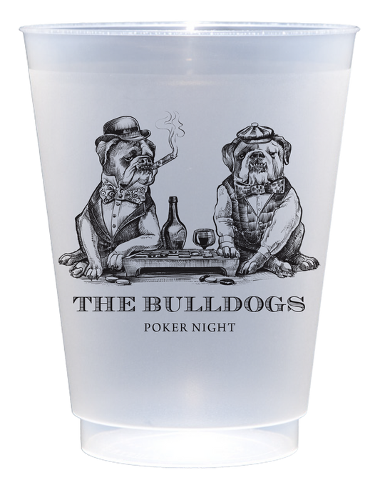 Customizable Smokin' English Bulldogs 16oz Cups