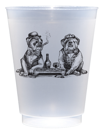 Customizable Smokin' English Bulldogs 16oz Cups
