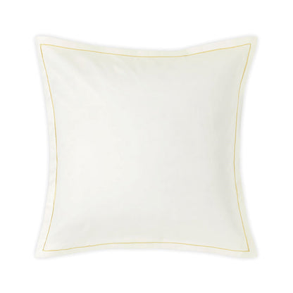 Dalia-Cream-Gold-Euro pillowcase on a white background