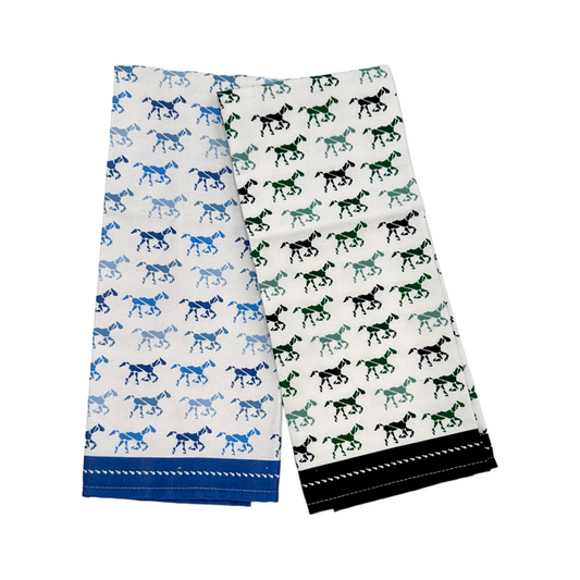 Derby Blue & Green Tea Towels