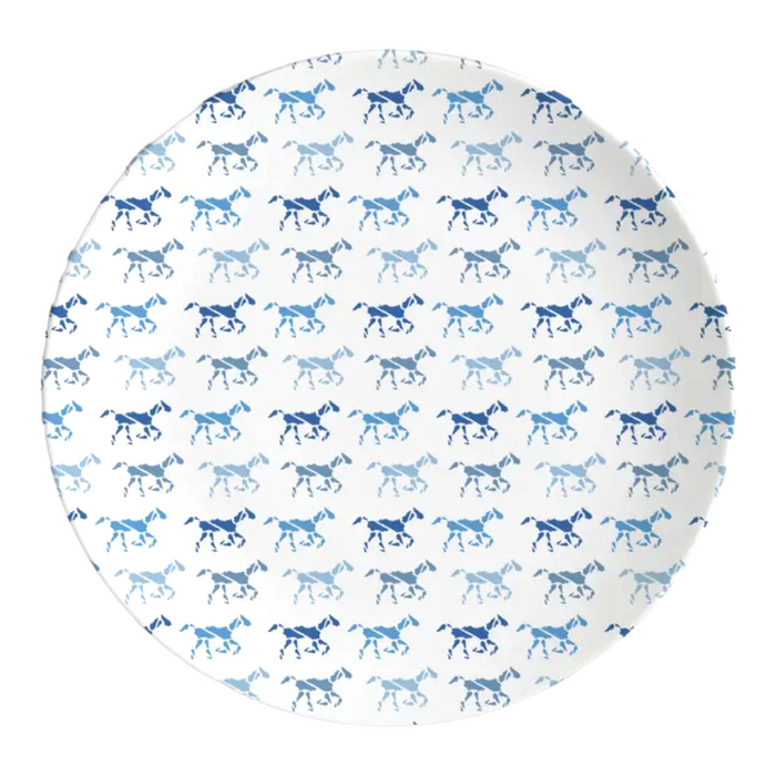 Derby Blue Melamine Plate
