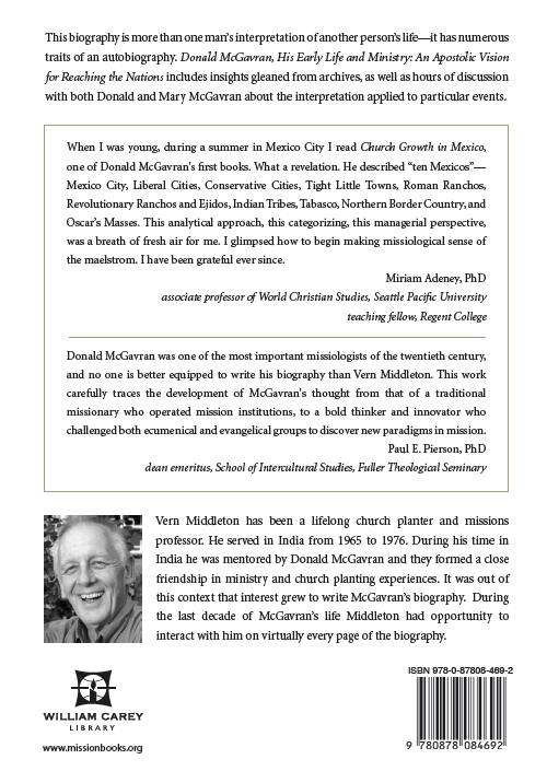 Donald McGavran, His Early Life and Ministry - MissionBooks.org