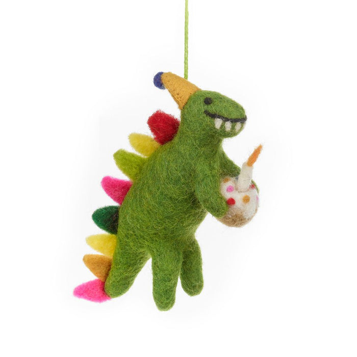 Felt Happy Birthday Decoration - Dino