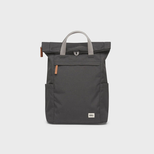 Finchley A Medium Sustainable Canvas Backpack - Ash