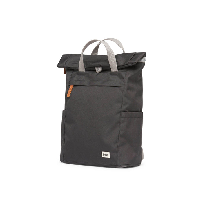 Finchley A Medium Sustainable Canvas Backpack - Ash