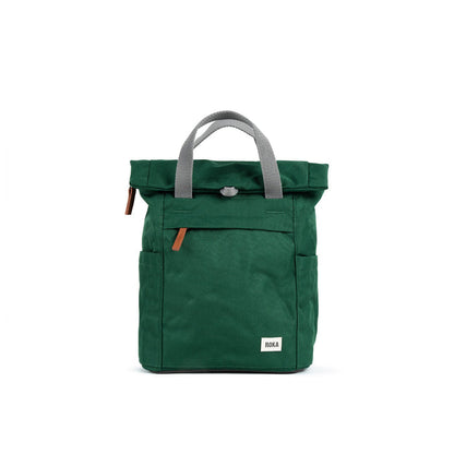 Finchley A Medium Sustainable Canvas Backpack - Forest