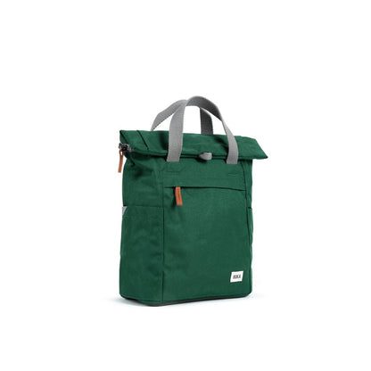 Finchley A Medium Sustainable Canvas Backpack - Forest