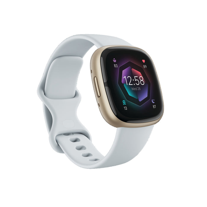 Fitbit Sense 2 Health & Fitness Smart Watch - Blue Mist & Soft Gold | 79-FB521GLBM (7619310321852)