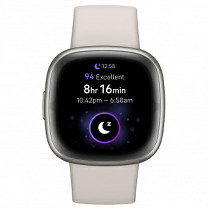 Fitbit Sense 2 Health & Fitness Smart Watch - Lunar White & Platinum | 79-FB521SRWT from Fitbit - DID Electrical