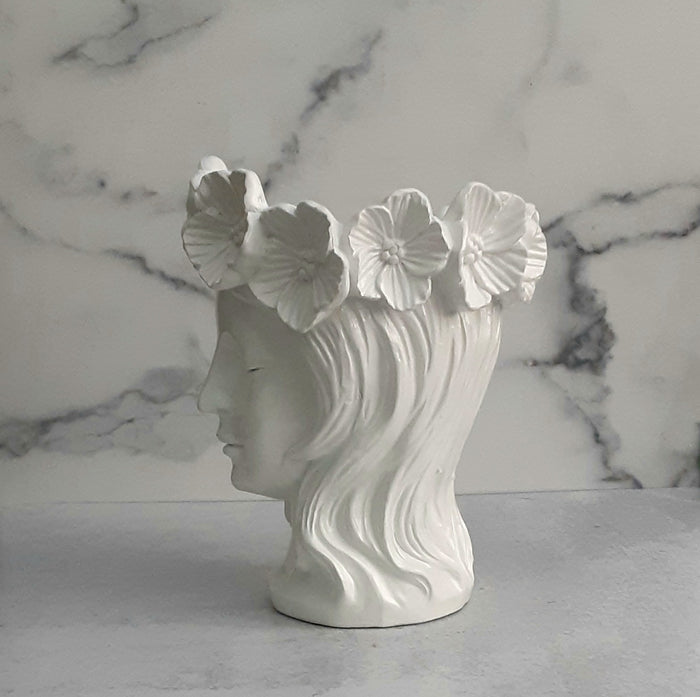 Floral Head Vase 10"