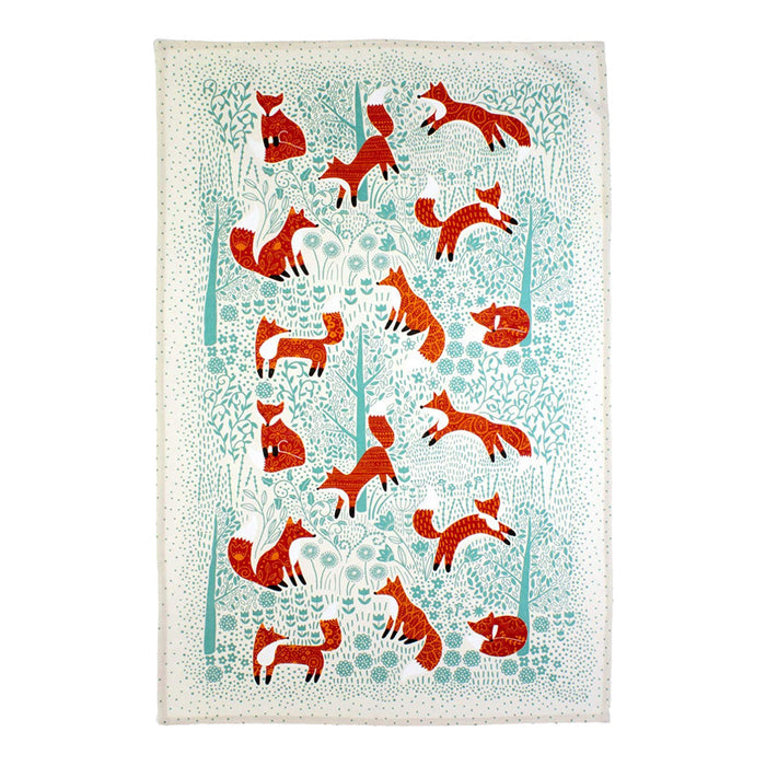 Foraging Fox Cotton Tea Towel
