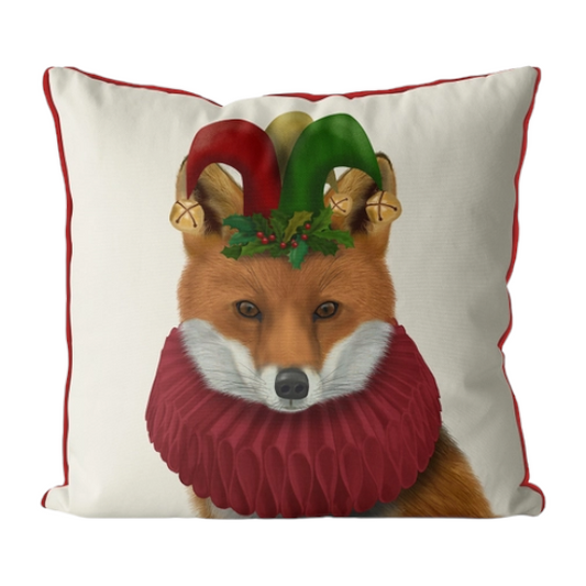 Fox Christmas Pillow