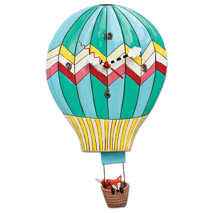 Fox Hot Air Balloon Clock
