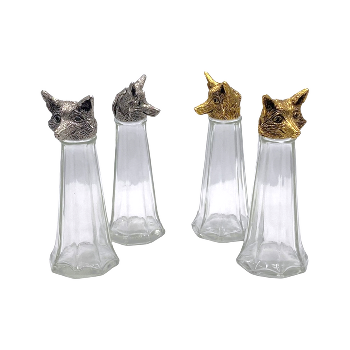 Fox Salt & Pepper Shakers Tall