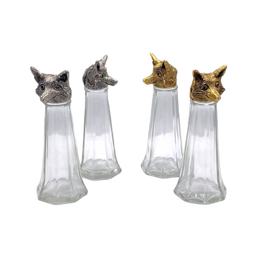 Fox Salt & Pepper Shakers Tall