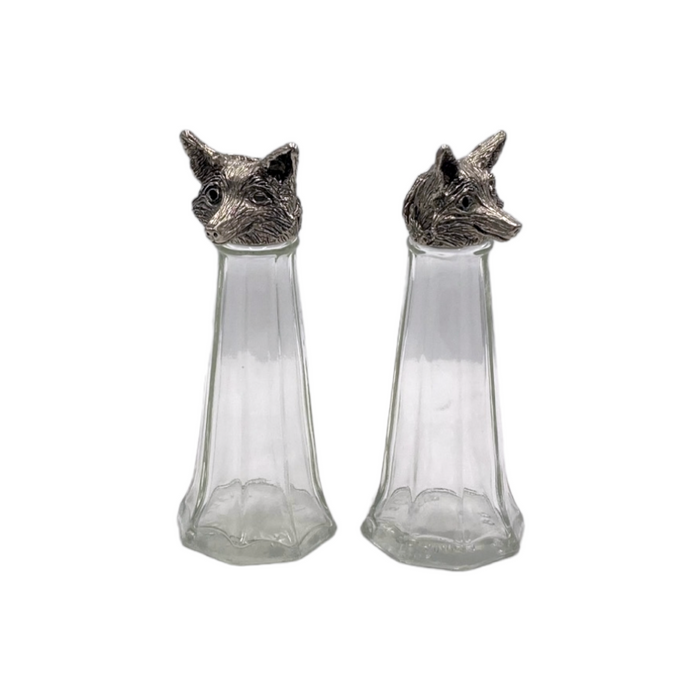 Fox Salt & Pepper Shakers Tall