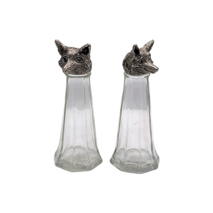 Fox Salt & Pepper Shakers Tall