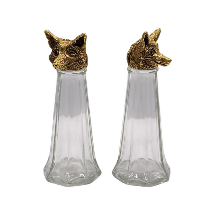 Fox Salt & Pepper Shakers Tall