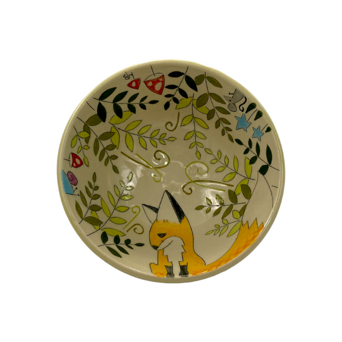 Foxes & Ferns Porcelain Bowls