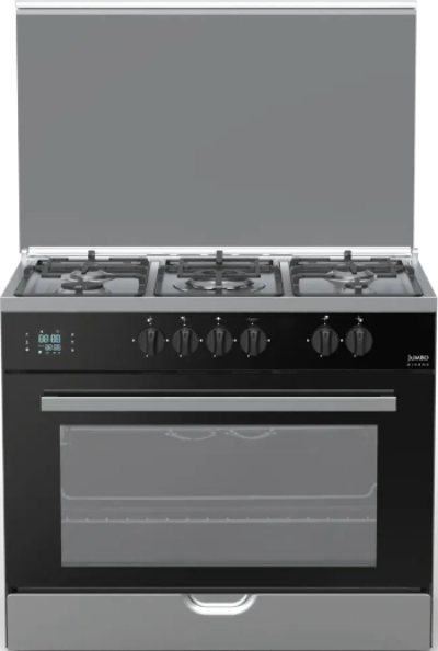 Fresh Gas Cooker &amp; Oven Fan, 60 * 90Cm, Full Safety, Black
