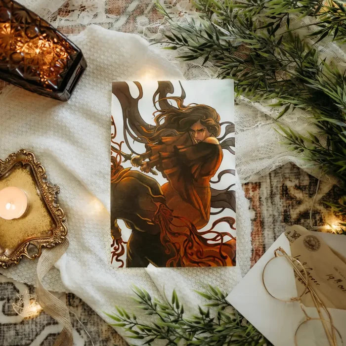 From Blood and Ash Page Overlay Set of 4 Art Prints