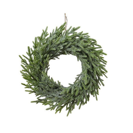 Frosted Foliage Wreath - 42cm