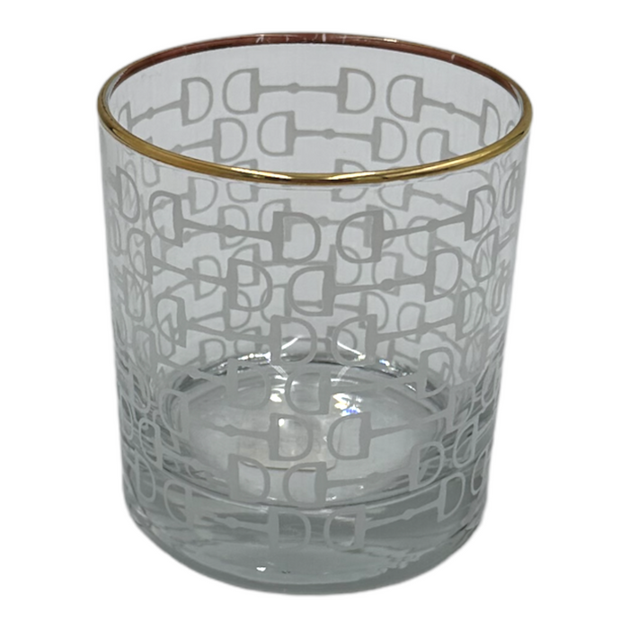 Frosted Snaffle Glasses