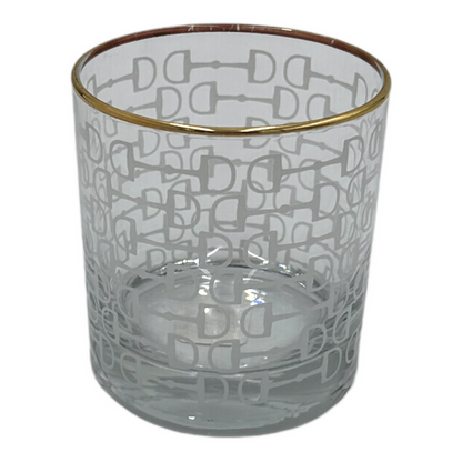 Frosted Snaffle Glasses