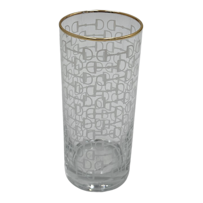 Frosted Snaffle Glasses