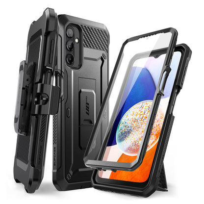 Galaxy A14 Unicorn Beetle Pro Rugged Holster Case-Black