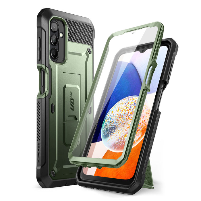 Galaxy A14 Unicorn Beetle Pro Rugged Holster Case-Dark Green