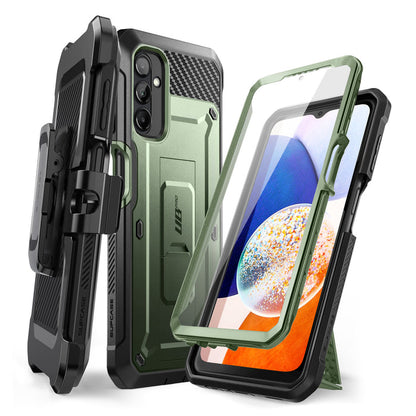 Galaxy A14 Unicorn Beetle Pro Rugged Holster Case-Dark Green