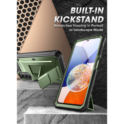 Galaxy A14 Unicorn Beetle Pro Rugged Holster Case-Dark Green