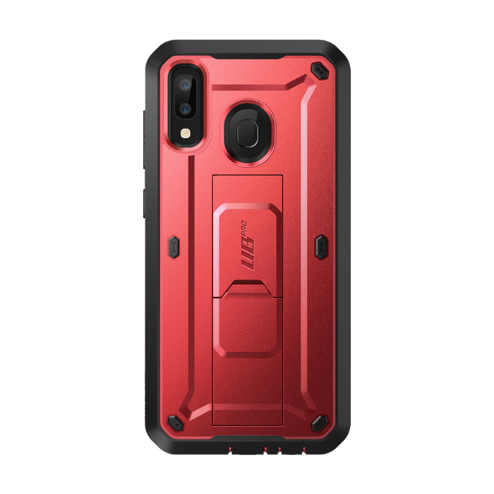 Galaxy A20 / A30 Unicorn Beetle Pro Rugged Holster Case-Metallic Red