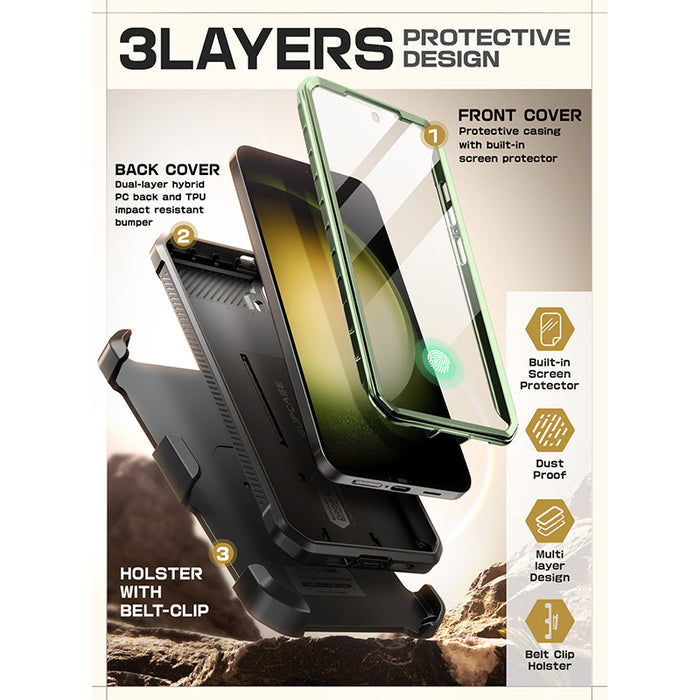 Galaxy S24 Plus Unicorn Beetle PRO Rugged Case-Dark Green