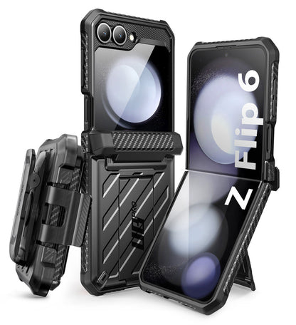 Galaxy Z Flip6 Unicorn Beetle PRO Rugged Case with Belt Clip(open box)-Black