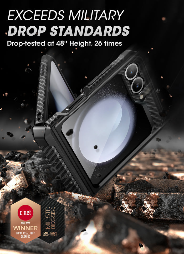 Galaxy Z Flip6 Unicorn Beetle PRO Rugged Case with Belt Clip(open box)-Black