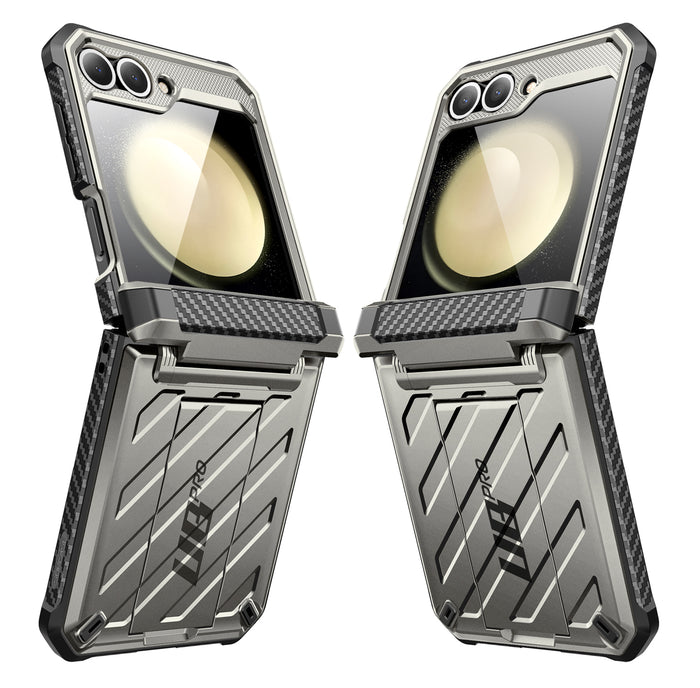Galaxy Z Flip7 FE Unicorn Beetle PRO Rugged Case with Belt Clip-Titan Gray