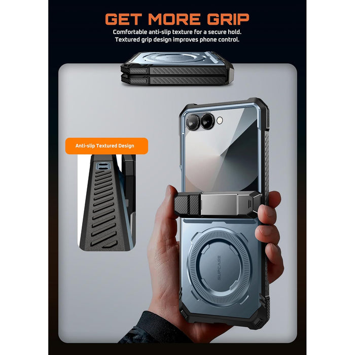 Galaxy Z Flip7 UB Grip Magsafe Phone Case-Metallic Blue
