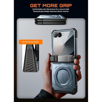 Galaxy Z Flip7 UB Grip Magsafe Phone Case-Metallic Blue