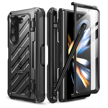 Galaxy Z Fold5 Unicorn Beetle PRO Rugged Case with S-Pen Holder-Black