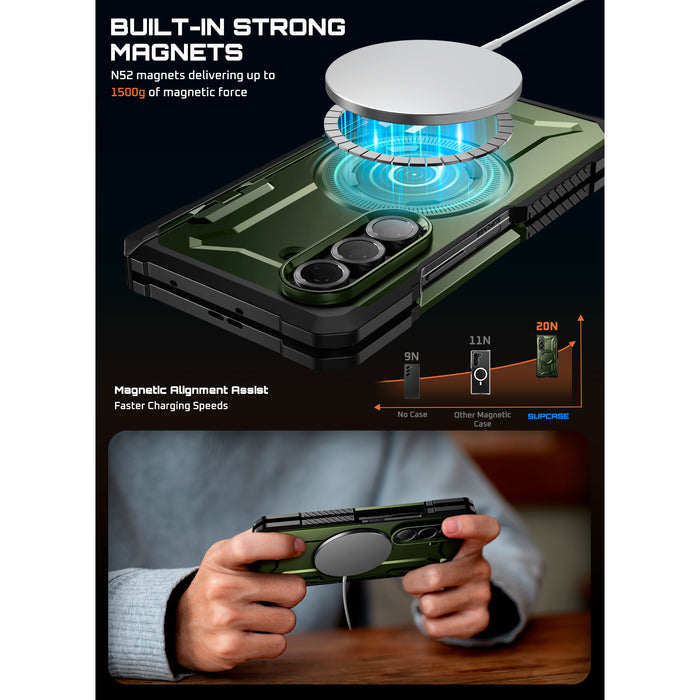 Galaxy Z Fold7 UB Grip MagSafe Case(open box) - Dark Green