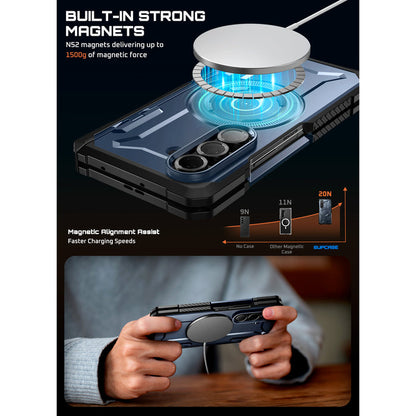 Galaxy Z Fold7 UB Grip MagSafe Case(open box) - Metallic Blue