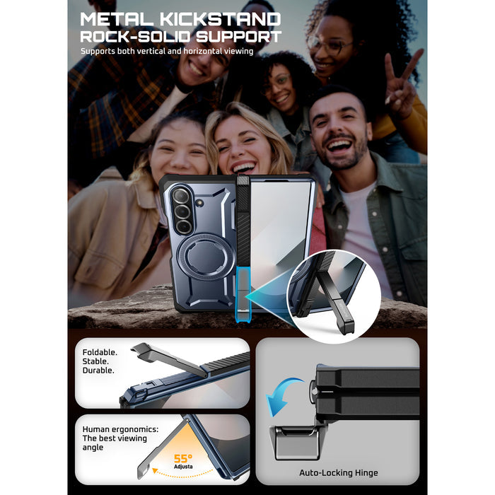 Galaxy Z Fold7 UB Grip MagSafe Case(open box) - Metallic Blue